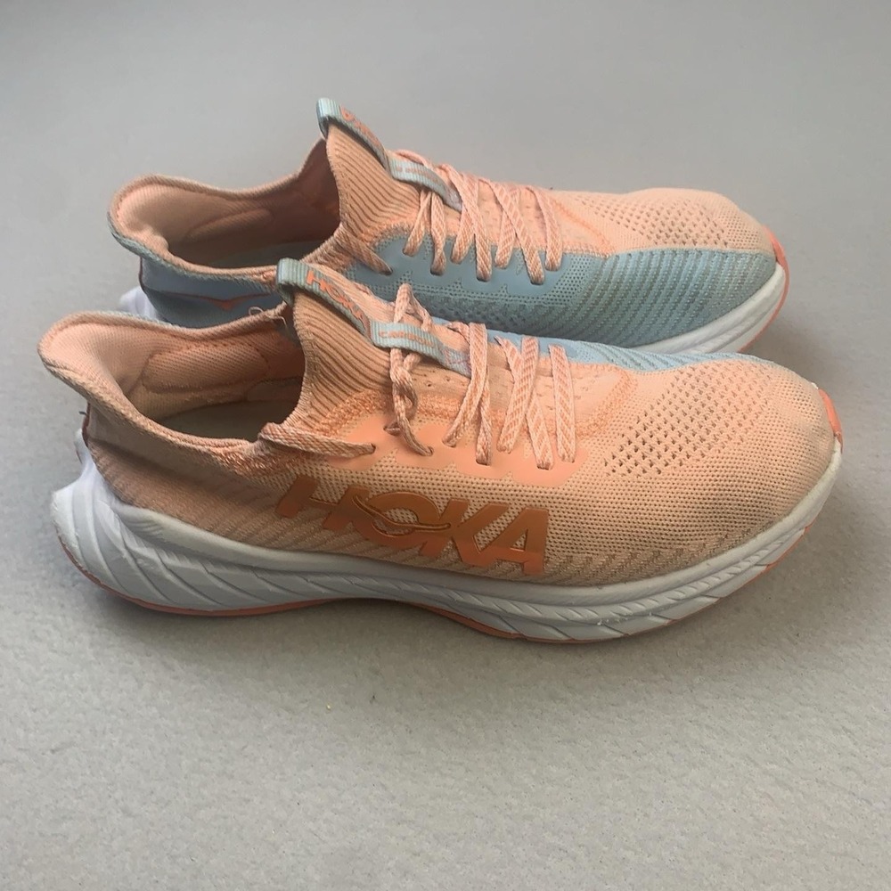 Hoka One One Carbon X Shoes Womens Size 10 Multicolor Running Sneakers Cushioned